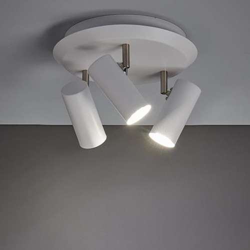 Sufitowa LAMPA industrialna BARCELONA 107349 Markslojd okrągła OPRAWA plafon metalowy tuby regulowane białe