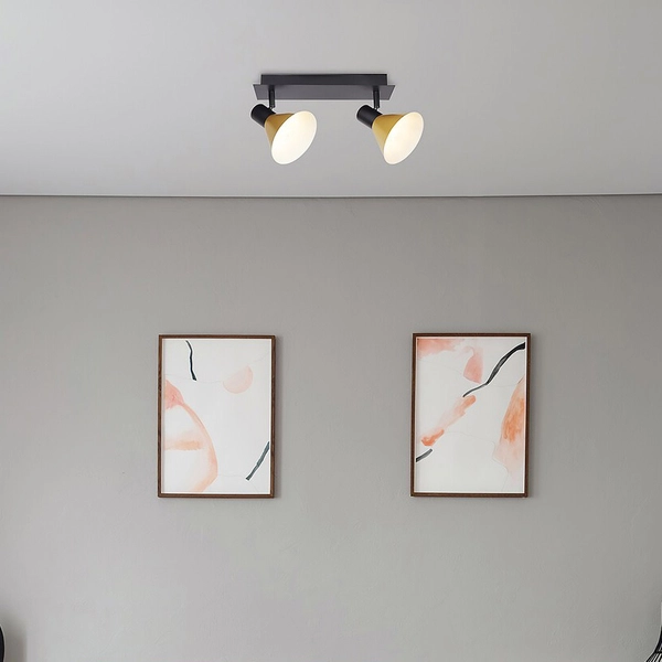 Kuchenna lampa sufitowa Alvaro 3158 regulowana nad stół czarna złota