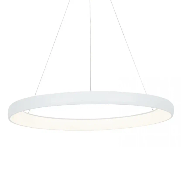 Pierścieniowa lampa wisząca 2061 LED 60W 3000K do salonu biały