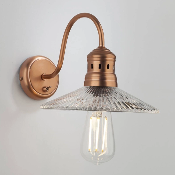 Kinkiet ścienny retro Adeline ADE0764 Dar Lighting kapelusz miedziany