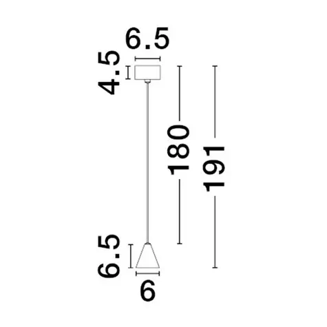 Stożkowa lampa wisząca GRONVILO LE45438 LED 5W 3000K nad stół złota