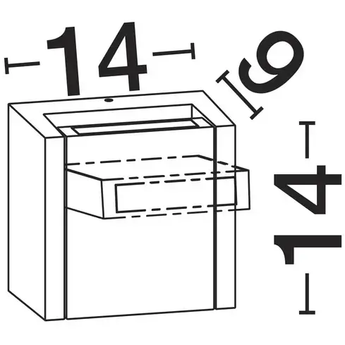 Elewacyjna lampa ścienna BRONTEL LE75117 LED 10W 3000K IP65 czarny
