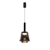 Wisząca lampa loftowa BUENO czarna 31-50441 1xGx53 szklana nad wyspę