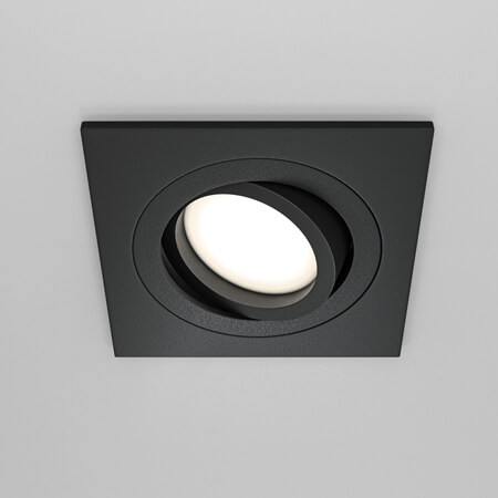 Lampa podtynkowa z regulacją Atom DL024-2-01B do salonu czarny