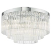 Kryształowy plafon Logan LOG5408 glamour okrągły chrom