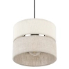 Ekologiczna lampa zwisająca Eco 5770 tuba sosna lniany beżowy