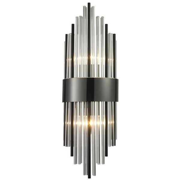 Kinkiet ścienny Draco ST-88003W-M black Step crystal glamour czarny
