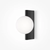 Kulista lampa ścienna Avant-garde MOD324WL-01B do salonu biała czarna