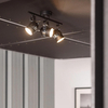 Regulowana lampa sufitowa Retro ABR-RRH-C-3XGU10 Abruzzo czarny srebrny