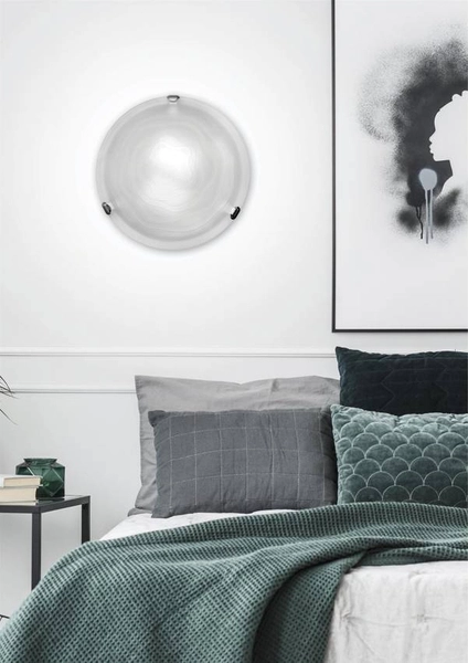 Plafon szklany Wrap 13-82213 Candellux okrągły do jadalni biały