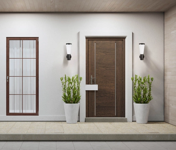 Kinkiet zewnętrzny do ogrodu Paralel OWL-2613 Italux IP54 czarny