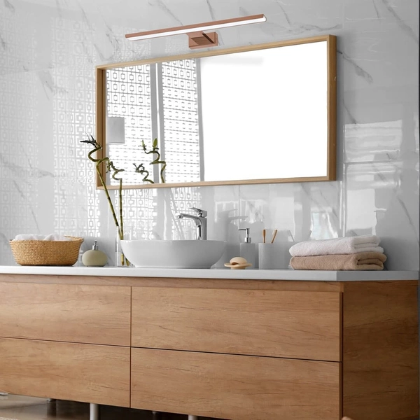 Kinkiet podłużny galeryjka Shine ML7041 Milagro LED 18,3W 4000K IP44 miedziany