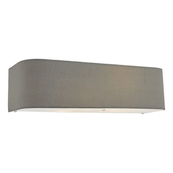 Podłużna lampa ścienna Ronda RON0939 do jadalni tkaninowa szara