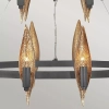 Żyrandol designerski WILLOW QN-WILLOW18-CBK z żywicy czarny złoty