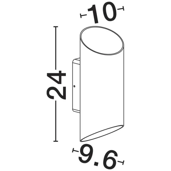 Ścienna lampa do salonu tubka BRISENO LE75206 LED 9W 3000K IP54 biała