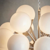 Molekułowa lampa wisząca Oscar 77587 Endon wielopunktowa biała nikiel