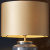 Stołowa lampa L&-193067 Light& salonowa z abażurem złotym kobaltowa