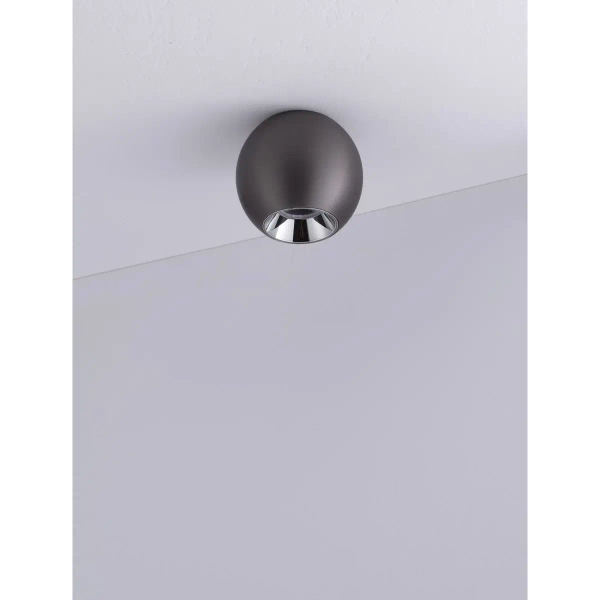 Kulista lampa sufitowa BAZENIO LE45521 LED 13W 3000K srebrna