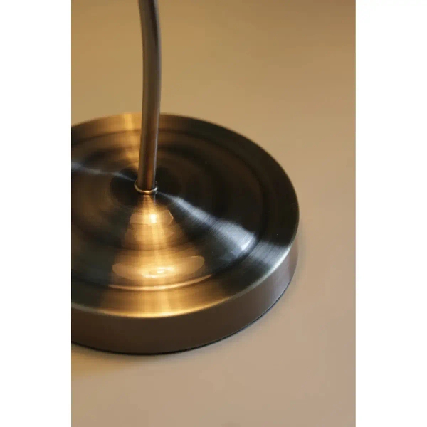 Zielona lampa stołowa VELA mosiądz 108864 metalowa retro trójkątna 1xE27