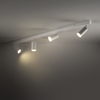Sufitowa podłużna lampa Amis 10797 metalowe tubki biały złoty