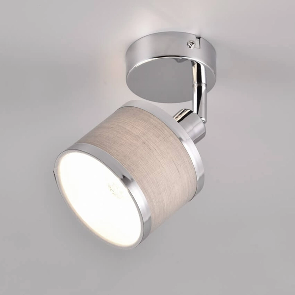 Nowoczesny plafon do sypialni Arosa 812100106 metalowy srebrny chrom