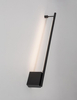 Nowoczesny kinkiet salonowy Buin LED 15W 3000K natynkowy czarny