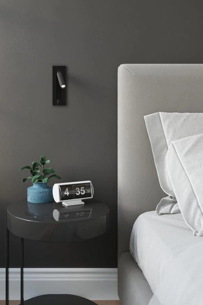 Kinkiet LAMPA ścienna SL.0956 metalowa OPRAWA regulowana tuba czarna