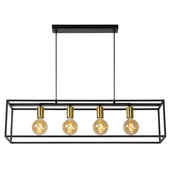 Wisząca lampa nad stół RUBEN 00424/04/30 Lucide czarny złoty