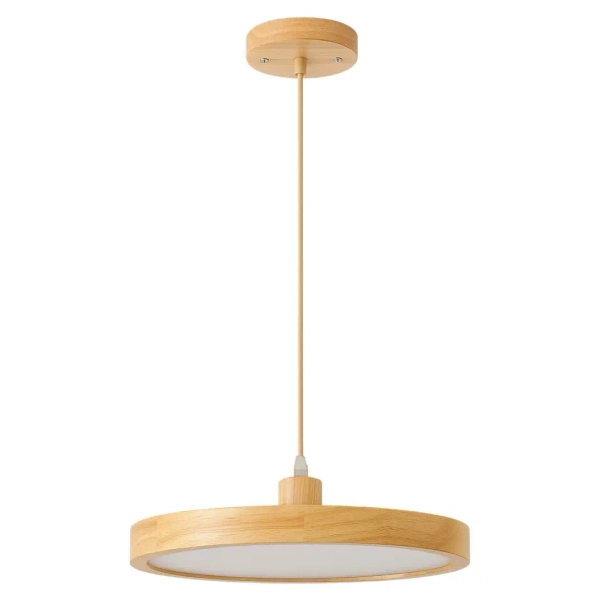 Lampa wisząca do jadalni Woody LWWOOD LED 18W 3000K drewniana