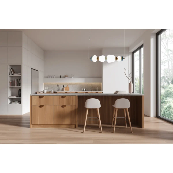 Ceramiczna wisząca lampa Evans PND-94981-4A-GD LED 22W 3000K biała złota