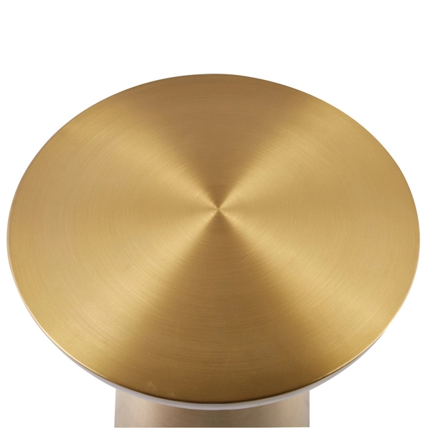 Kawowy stolik Art Deco TOTEM DP-FB02 brass Step retro stal mosiądz