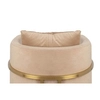 Wypoczynkowy fotel do salonu Chloe Velvet MSE011000303.V13 khaki złoty