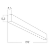 Lampa sufitowa LED Linelio AZ5664 Azzardo 60W 3000-6000K metalowa czarna