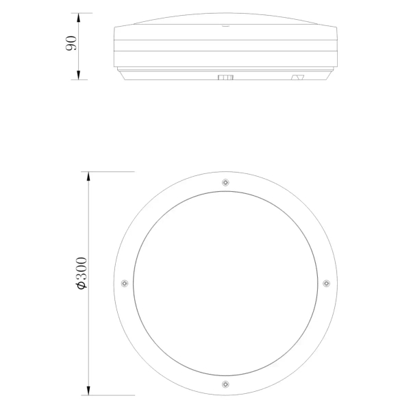 Ledowy plafon nasufitowy Kendal R62151142 RL Light 12W 3000K IP54 antracyt