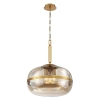 Wisząca lampa retro Nottingham QN-NOTTINGHAM-3P-AB złoty przezroczysty