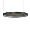 Wisząca lampa okrągła KRYPTON AZ6664 LED 40W CCT czarny brązowy