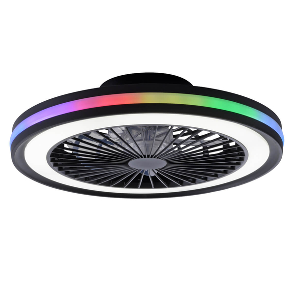Plafon na pilot Brandon 14649-18 Just Light LED 36+5W 2700-5000K+RGB czarny