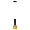 Zwisowa lampa do jadalni Amo LP-0702/1P GD tuba złota czarna
