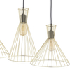 Druciana lampa zwisająca Sahara 3352 TK Lighting metalowa złota czarna