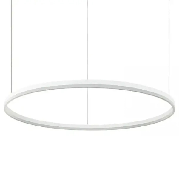 Minimalistyczna wisząca lampa 20265 LED 83W 3000K obręcz biała