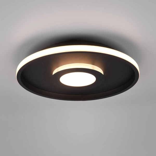 Sufitowy plafon ASCARI 680819332 LED 35W 3000K IP44 czarny biały