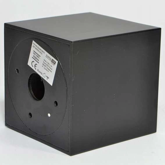 Plafon LAMPA sufitowa SLP6317 MDECO metalowa OPRAWA prostokątny downlight regulowany czarny