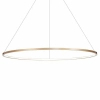 Pierścieniowa lampa wisząca SATURNO ML8863  ring do salonu złoty