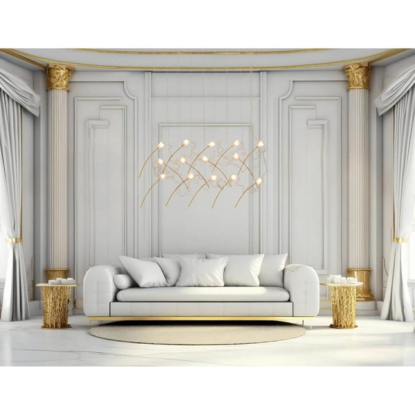 Dekoracyjna lampa wisząca Tulippe MSE1501100169 Moosee kaskada złota