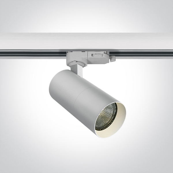 Sufitowa lampa do szyny trzyfazowej LARA 65522T/W tuba regulowana biały