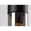 Wisząca lampa loft RONNO 72051 tubka szklana przydymiona czarna