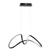 Wisząca lampa designerska Tesoro LED 48W 4000K czarna do jadalni