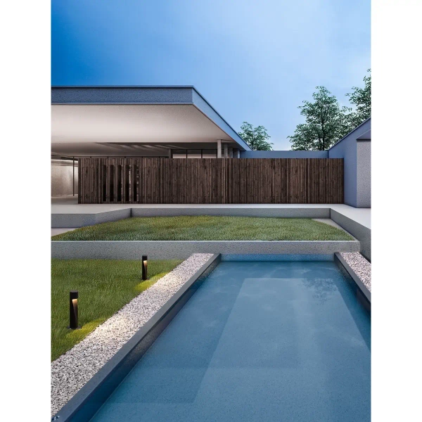 Metalowy słupek ogrodowy CAZORIA LE75137 LED 6W 3000K IP65 antracyt