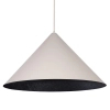 Metalowa lampa wisząca VESUVIO 41072 stożkowa beżowa czarna