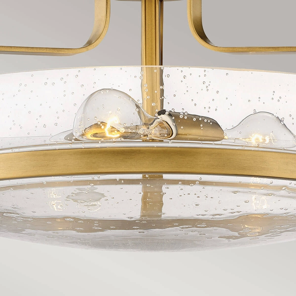 Sufitowa lampa Harper HK-HARPER-SFM-HB-CS Hinkley przezroczysty mosiądz